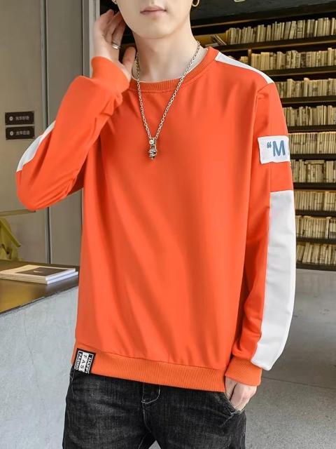 超お買い得1790円★メンズ アスレチック ロングスリーブシャツ - スウェットシャツ USAサイズM(日本サイズXL)オレンジ < 男性ファッション 超お買い得1790円★メンズ アスレチック ロングスリーブシャツ - スウェットシャツ USAサイズM(日本サイズXL)オレンジ < 男性ファッションの