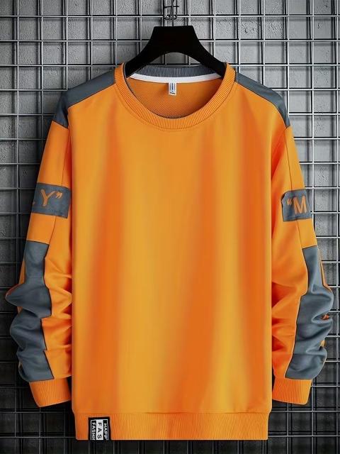 超お買い得1790円★メンズ アスレチック ロングスリーブシャツ - スウェットシャツ USAサイズM(日本サイズXL)オレンジ < 男性ファッション 超お買い得1790円★メンズ アスレチック ロングスリーブシャツ - スウェットシャツ USAサイズM(日本サイズXL)オレンジ < 男性ファッションの