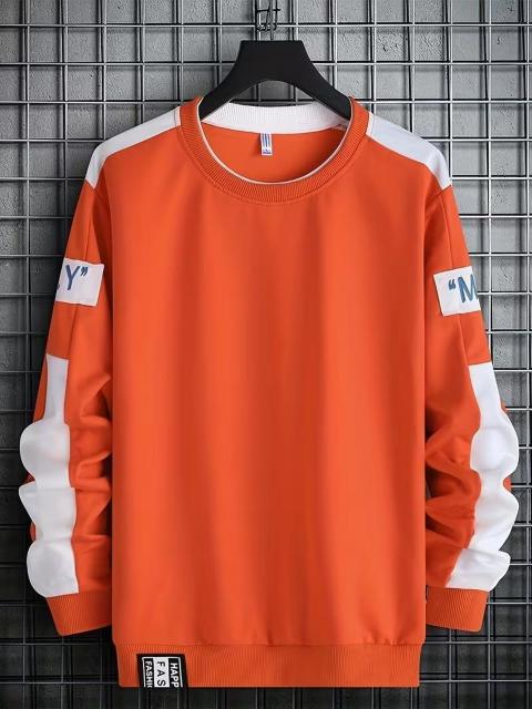 超お買い得1790円★メンズ アスレチック ロングスリーブシャツ - スウェットシャツ USAサイズM(日本サイズXL)オレンジ < 男性ファッション 超お買い得1790円★メンズ アスレチック ロングスリーブシャツ - スウェットシャツ USAサイズM(日本サイズXL)オレンジ < 男性ファッションの