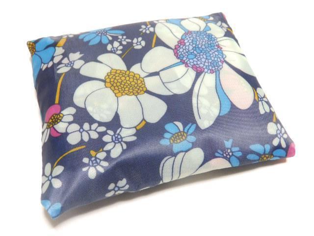 防水加工 大容量 洗濯可♪折りたたみショッピングエコバッグ 花柄ネイビー < 女性ファッション 防水加工 大容量 洗濯可♪折りたたみショッピングエコバッグ 花柄ネイビー < 女性ファッションの