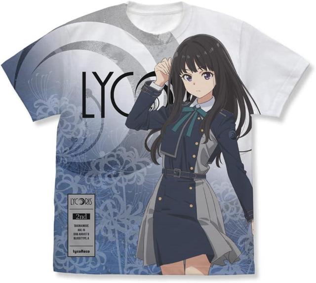 コスパ リコリス・リコイル 井ノ上たきな フルグラフィックTシャツ Sサイズ < アニメ/コミック/キャラクター  コスパ リコリス・リコイル 井ノ上たきな フルグラフィックTシャツ Sサイズ  < アニメ/コミック/キャラクターの