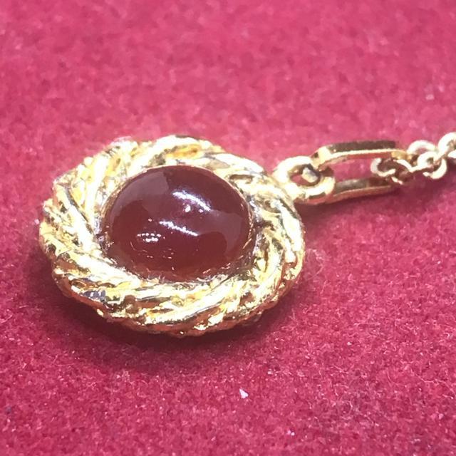 ヴィンテージ 正規品 シャネル ルビーカラーストーン ネックレス ゴールド < ブランド ヴィンテージ 正規品 シャネル ルビーカラーストーン ネックレス ゴールド < ブランドの