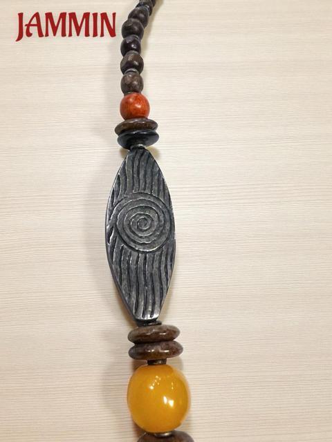 ブラス&ボーンビーズネックレス アフリカン エスニック アジアン ヒッピー 個性派 < 女性アクセサリー/時計  ブラス&ボーンビーズネックレス アフリカン エスニック アジアン ヒッピー 個性派 < 女性アクセサリー/時計の