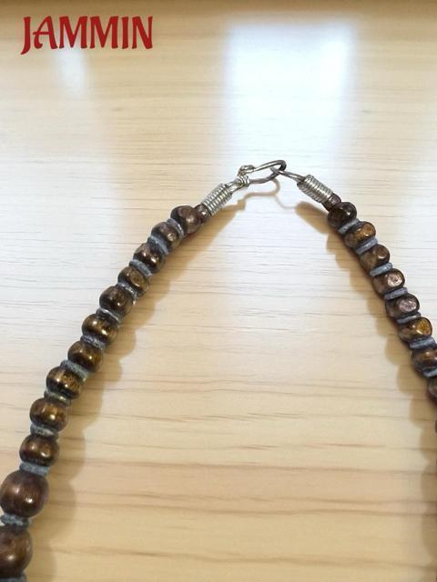 ブラス&ボーンビーズネックレス アフリカン エスニック アジアン ヒッピー 個性派 < 女性アクセサリー/時計  ブラス&ボーンビーズネックレス アフリカン エスニック アジアン ヒッピー 個性派 < 女性アクセサリー/時計の