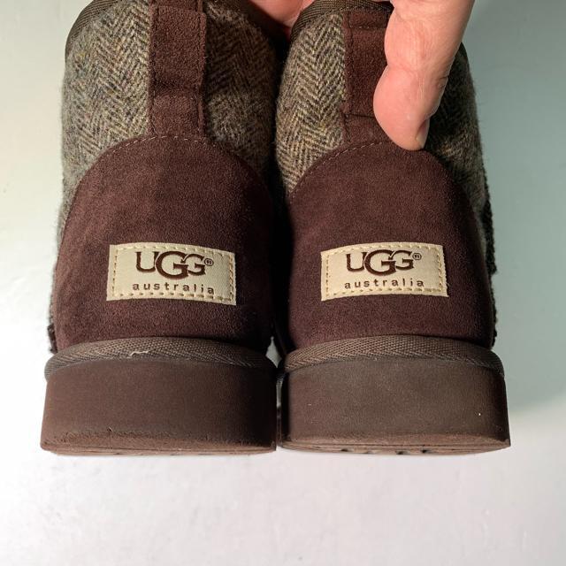UGG ムートンブーツ 25.5cm ヘリンボーン ウール素材 クラッシックミニ ショートブーツ < ブランド UGG ムートンブーツ 25.5cm ヘリンボーン ウール素材 クラッシックミニ ショートブーツ < ブランドの