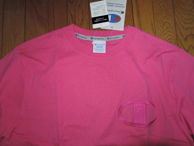 新品 Champion チャンピオン ビッグロゴ ロンTシャツ M ピンク BIG LOGO カットソー < ブランド  新品 Champion チャンピオン ビッグロゴ ロンTシャツ M ピンク BIG LOGO カットソー < ブランドの