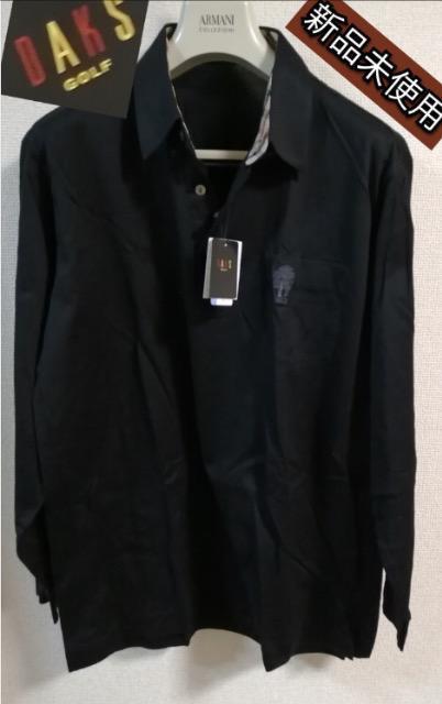 特価★新品未使用オンワード樫山DAKSシャツ襟付きお洒落大活躍ブラックチェックタグ付き < 男性ファッション  特価★新品未使用オンワード樫山DAKSシャツ襟付きお洒落大活躍ブラックチェックタグ付き  < 男性ファッションの