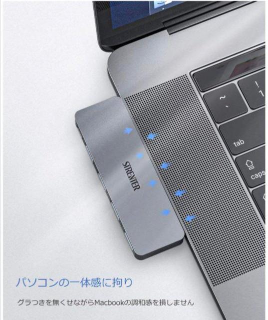 USB Type C ハブMacBook Pro&Air 2020 5-IN-2 < PC本体/周辺機器  USB Type C ハブMacBook Pro&Air 2020 5-IN-2 < PC本体/周辺機器の
