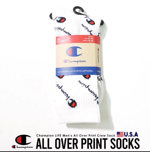 カッコイイ(///∇///)Champion□チャンピオン総ロゴソックス□靴下□ < ブランド カッコイイ(///∇///)Champion□チャンピオン総ロゴソックス□靴下□ < ブランドの