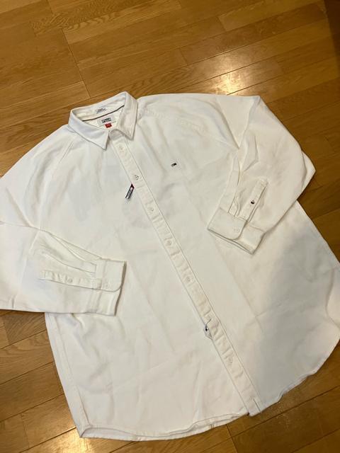 TOMMY JEANS デニム素材長袖シャツ 超大きいsizeXXL→3XL位  トミーヒルフィガー < ブランド  TOMMY JEANS デニム素材長袖シャツ 超大きいsizeXXL→3XL位  トミーヒルフィガー < ブランドの