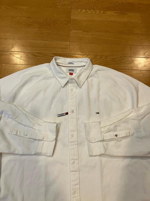 TOMMY JEANS デニム素材長袖シャツ 超大きいsizeXXL→3XL位  トミーヒルフィガー < ブランド  TOMMY JEANS デニム素材長袖シャツ 超大きいsizeXXL→3XL位  トミーヒルフィガー < ブランドの