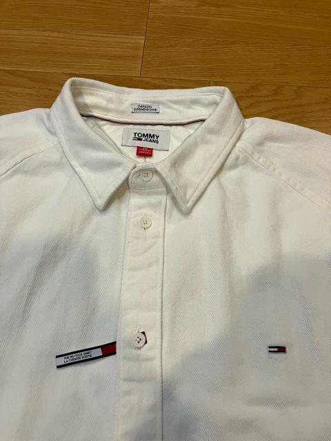 TOMMY JEANS デニム素材長袖シャツ 超大きいsizeXXL→3XL位  トミーヒルフィガー < ブランド  TOMMY JEANS デニム素材長袖シャツ 超大きいsizeXXL→3XL位  トミーヒルフィガー < ブランドの