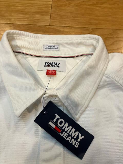 TOMMY JEANS デニム素材長袖シャツ 超大きいsizeXXL→3XL位  トミーヒルフィガー < ブランド  TOMMY JEANS デニム素材長袖シャツ 超大きいsizeXXL→3XL位  トミーヒルフィガー < ブランドの