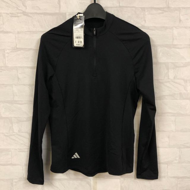 即決 adidas アディダス ゴルフ ハーフジップ長袖シャツ ブラック < レジャー/スポーツ  即決 adidas アディダス ゴルフ ハーフジップ長袖シャツ ブラック  < レジャー/スポーツの