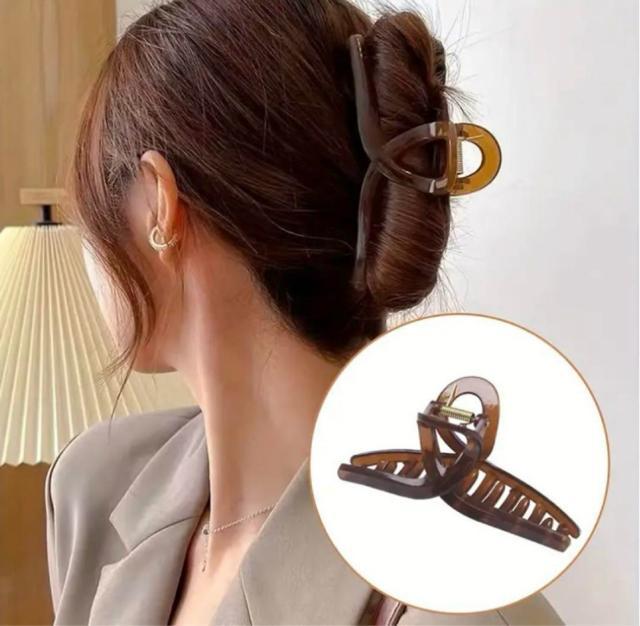 クリアバンスクリップ まとめ髪 アレンジ くすみカラー 2個セット < 女性ファッション クリアバンスクリップ まとめ髪 アレンジ くすみカラー 2個セット < 女性ファッションの