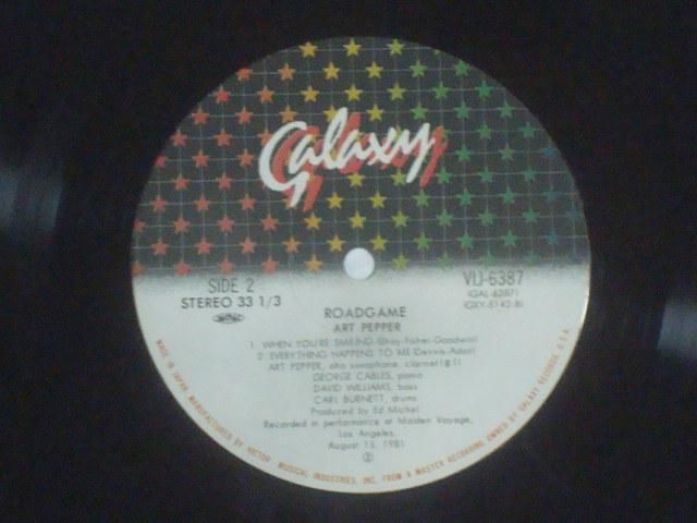 ロードゲーム(ROADGAME) / アート・ペッパー(ART PEPPER) 帯付LP < CD/DVD/ビデオ  ロードゲーム(ROADGAME) / アート・ペッパー(ART PEPPER) 帯付LP < CD/DVD/ビデオの
