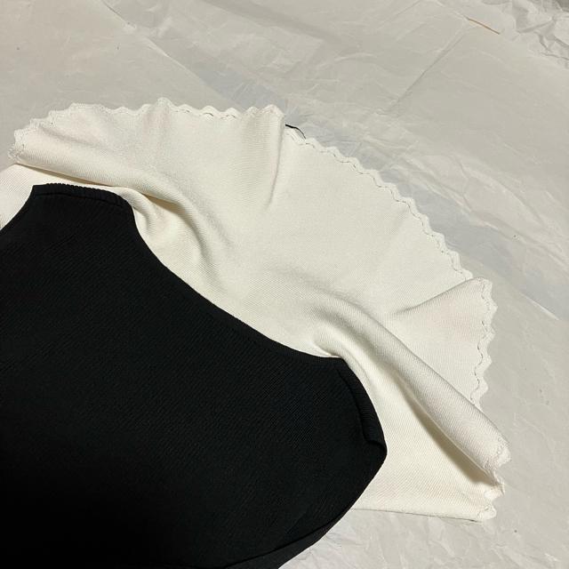 【SNIDEL / スナイデル】 フリルスカラカラーニットプルオーバー ONE ノースリーブ < ブランド  【SNIDEL / スナイデル】 フリルスカラカラーニットプルオーバー ONE ノースリーブ < ブランドの