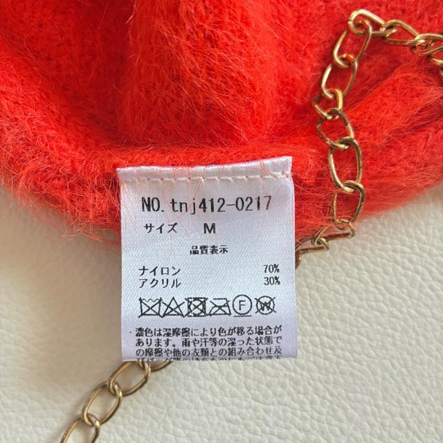 ◆極美品◆TINA:JOJUN◆ふわふわシャギー長袖ニット◆チュニック◆赤◆ < 女性ファッション  ◆極美品◆TINA:JOJUN◆ふわふわシャギー長袖ニット◆チュニック◆赤◆ < 女性ファッションの