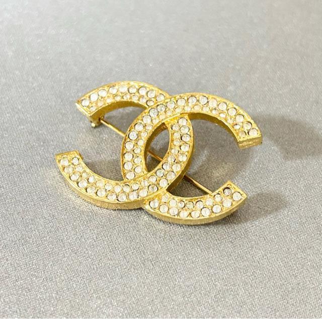 美品 CHANEL ココマーク ラインストーン ブローチ ヴィンテージ < ブランド 美品 CHANEL ココマーク ラインストーン ブローチ ヴィンテージ < ブランドの