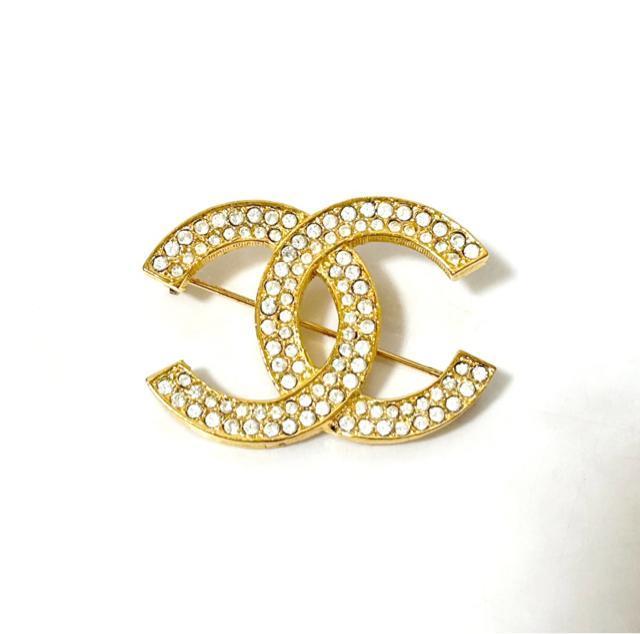 美品 CHANEL ココマーク ラインストーン ブローチ ヴィンテージ < ブランド 美品 CHANEL ココマーク ラインストーン ブローチ ヴィンテージ < ブランドの