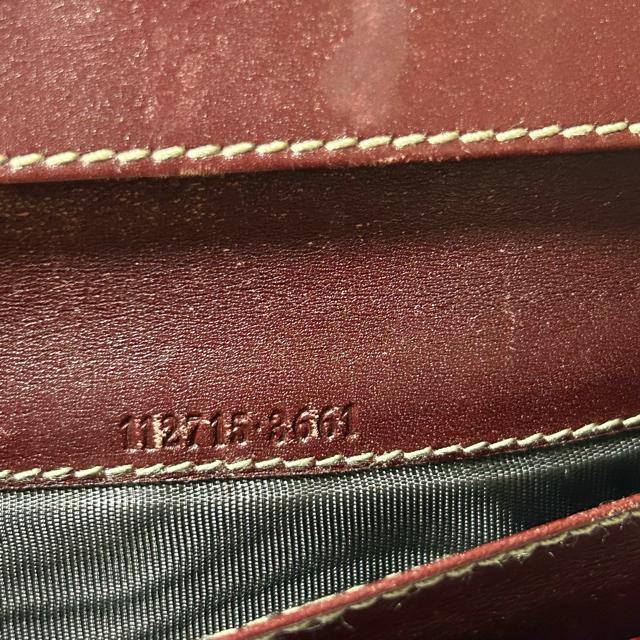 GUCCI �O�b�`�V�} ���U�[ �C���^�[���b�L���OG 112715�E3661 �v���[�g�t�� ��܂蒷���z ���b�h �� �u�����h�� 