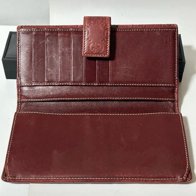 GUCCI �O�b�`�V�} ���U�[ �C���^�[���b�L���OG 112715�E3661 �v���[�g�t�� ��܂蒷���z ���b�h �� �u�����h�� 