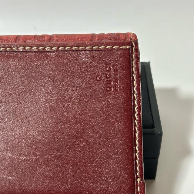 GUCCI �O�b�`�V�} ���U�[ �C���^�[���b�L���OG 112715�E3661 �v���[�g�t�� ��܂蒷���z ���b�h �� �u�����h�� 