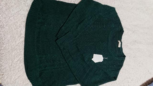 新品大きいサイズ4L モスグリーン色 ケーブル編みセーター < 女性ファッション  新品大きいサイズ4L モスグリーン色 ケーブル編みセーター  < 女性ファッションの