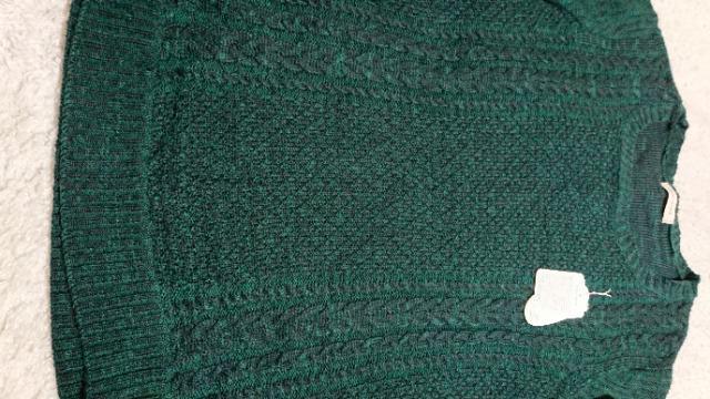 新品大きいサイズ4L モスグリーン色 ケーブル編みセーター < 女性ファッション  新品大きいサイズ4L モスグリーン色 ケーブル編みセーター < 女性ファッションの