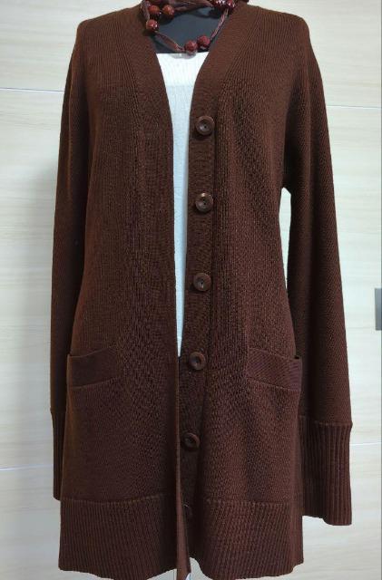 DONNA KARAN NEW YORK■ダナキャランニューヨーク■ロングカーディガン■茶系■素敵■しっとり素材■美ライン■8万超 < ブランド  DONNA KARAN NEW YORK■ダナキャランニューヨーク■ロングカーディガン■茶系■素敵■しっとり素材■美ライン■8万超 < ブランドの