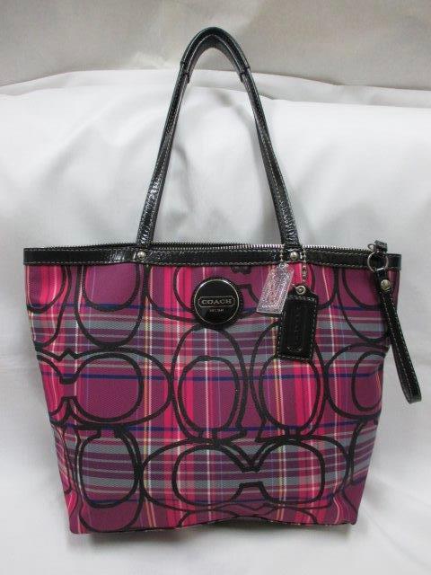 コーチ COACH トートバック タータン 中古 本物 < ブランド  コーチ COACH トートバック タータン 中古 本物  < ブランドの