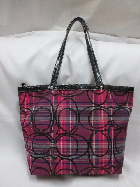コーチ COACH トートバック タータン 中古 本物 < ブランド  コーチ COACH トートバック タータン 中古 本物 < ブランドの