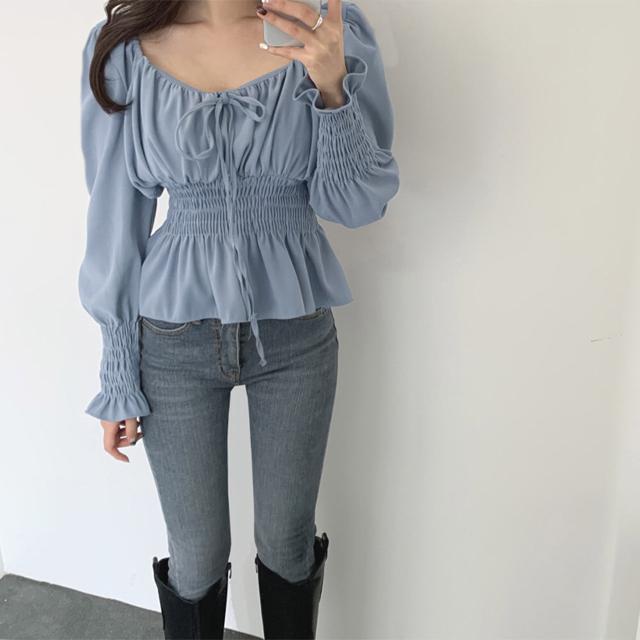 送料無料 新品 ウエストシャーリングブラウス レディース < 女性ファッション  送料無料 新品 ウエストシャーリングブラウス レディース < 女性ファッションの