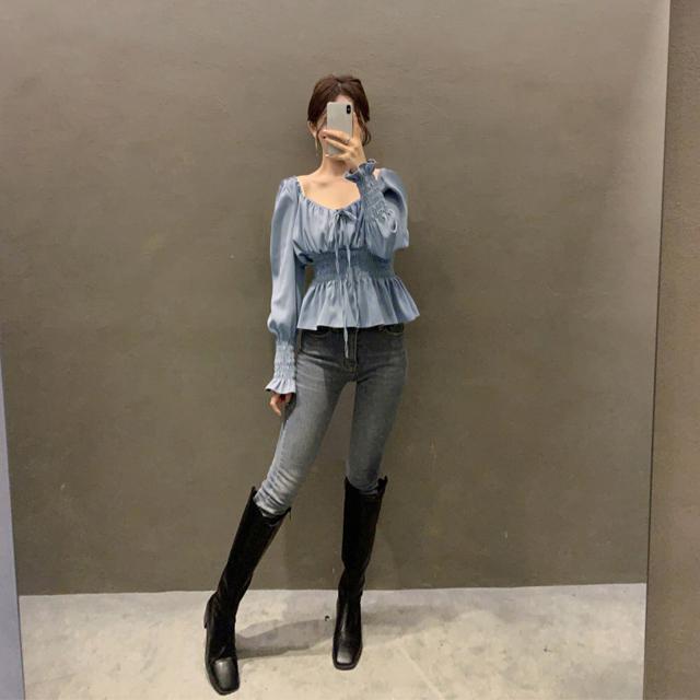 送料無料 新品 ウエストシャーリングブラウス レディース < 女性ファッション  送料無料 新品 ウエストシャーリングブラウス レディース < 女性ファッションの