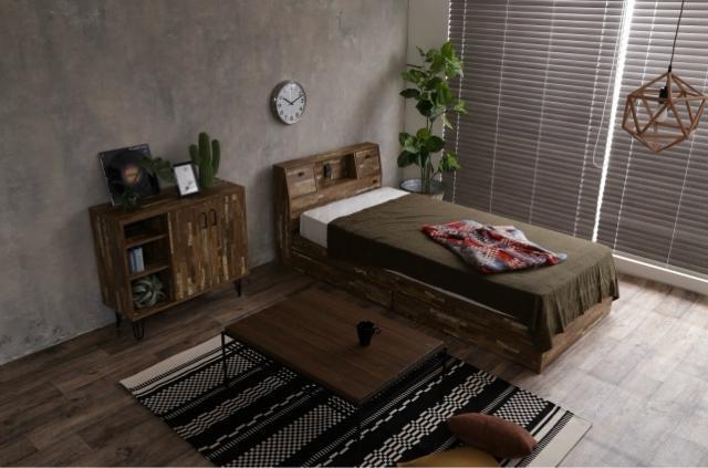 【送料無料】ダブルベッド フレーム&マットレス付き コンセント 収納 キャスター 引き出し 読書灯付き < インテリア/ライフ  【送料無料】ダブルベッド フレーム&マットレス付き コンセント 収納 キャスター 引き出し 読書灯付き < インテリア/ライフの