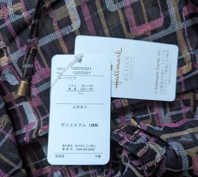 LL★Hallmark★モダン柄シフォン★シアーブラウス★送料無料 < 女性ファッション  LL★Hallmark★モダン柄シフォン★シアーブラウス★送料無料 < 女性ファッションの