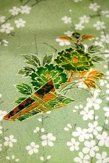 【極上】【未使用品】花車 鼓 笛 枝垂桜 洗える着物 小紋 身丈159cm 裄丈63cm T3371 < 女性ファッション  【極上】【未使用品】花車 鼓 笛 枝垂桜 洗える着物 小紋 身丈159cm 裄丈63cm T3371 < 女性ファッションの