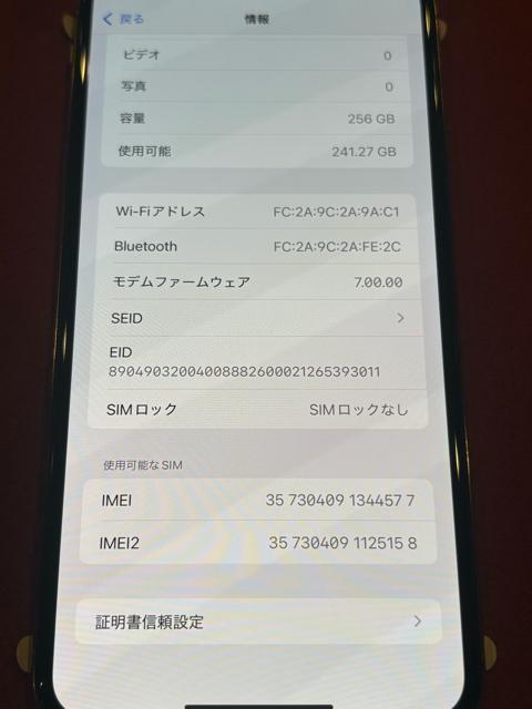 ViiPhone XS MAX256GBS[hSIMt[tit