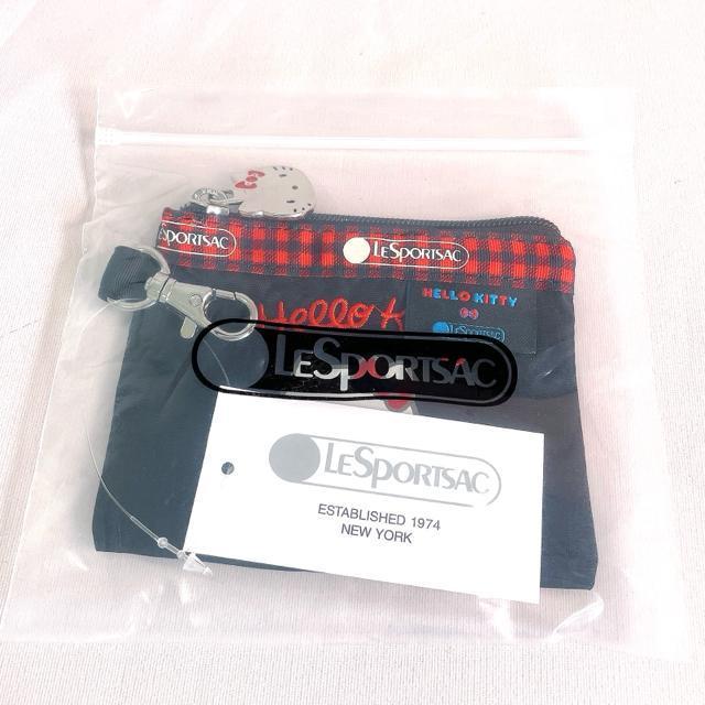 ★新品★LeSportsac レスポートサック ハローキティー ブラック 小銭入れ コインケース キーコインポーチ 送料無料 < 女性ファッション  ★新品★LeSportsac レスポートサック ハローキティー ブラック 小銭入れ コインケース キーコインポーチ 送料無料 < 女性ファッションの