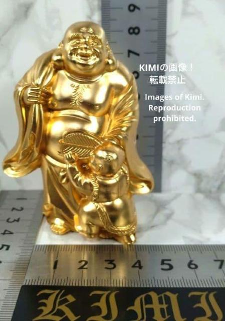 布袋 Budai 金メッキ 24金 8.5cm 3.3inch 仏師 牧田秀雲 原型 仏像 七福神 置物 高岡銅器 ほてい < インテリア/ライフ 布袋 Budai 金メッキ 24金 8.5cm 3.3inch 仏師 牧田秀雲 原型 仏像 七福神 置物 高岡銅器 ほてい < インテリア/ライフの