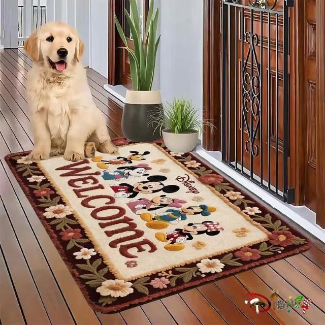 �����X1790�~���f�B�Y�j�[�~�b�L�[�}�E�X �����\�t�g�e�N�X�`�� �o�X���[�����փ}�b�g  �E�F���J�� �h�A�}�b�g80�~50cm �� �C���e���A/���C�t�� 