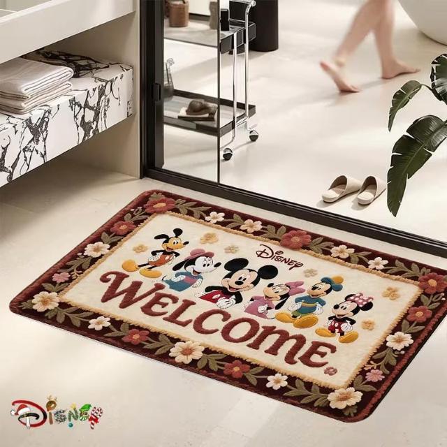 �����X1790�~���f�B�Y�j�[�~�b�L�[�}�E�X �����\�t�g�e�N�X�`�� �o�X���[�����փ}�b�g  �E�F���J�� �h�A�}�b�g80�~50cm �� �C���e���A/���C�t�� 