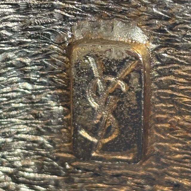 【激レア】希少★ヴィンテージ YSL イヴサンローラン クロコダイル ブレスレット カフ ゴールドカラー < ブランド 【激レア】希少★ヴィンテージ YSL イヴサンローラン クロコダイル ブレスレット カフ ゴールドカラー < ブランドの