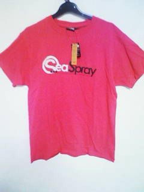 Aー58★新品★半袖カラーロゴプリントTシャツ ピンク L < 男性ファッション  Aー58★新品★半袖カラーロゴプリントTシャツ ピンク L  < 男性ファッションの