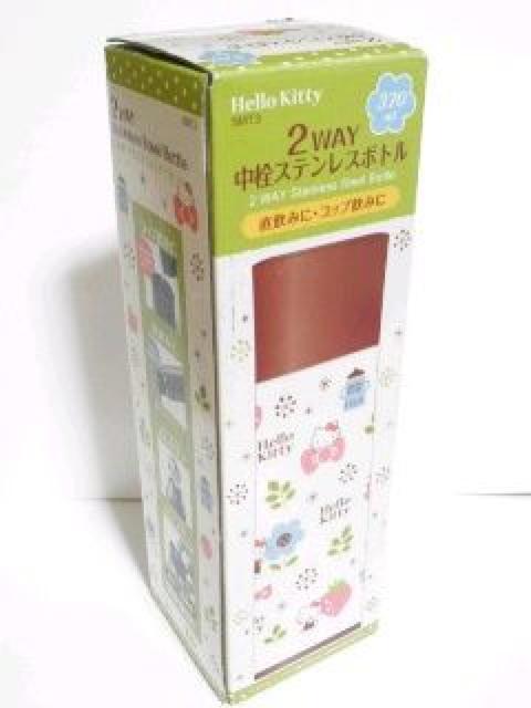 【キティ】2way♪保温保冷OK!北欧デザイン 中栓ステンレスボトル タンブラー水筒 < レジャー/スポーツ  【キティ】2way♪保温保冷OK!北欧デザイン 中栓ステンレスボトル タンブラー水筒 < レジャー/スポーツの