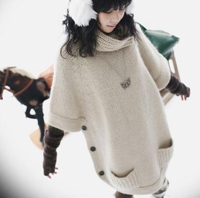 人気!!☆NEW☆ えりもとふっくら!!ニットワンピースIV < 女性ファッション  人気!!☆NEW☆ えりもとふっくら!!ニットワンピースIV  < 女性ファッションの