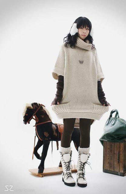 人気!!☆NEW☆ えりもとふっくら!!ニットワンピースIV < 女性ファッション  人気!!☆NEW☆ えりもとふっくら!!ニットワンピースIV < 女性ファッションの