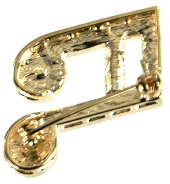 音符ブローチ・十六部音符 ゴールド 金色 音楽会 発表会 式 楽器 楽譜 キラキラ 綺麗 可愛い シンプル CZ 石 ストーン < 女性アクセサリー/時計  音符ブローチ・十六部音符 ゴールド 金色 音楽会 発表会 式 楽器 楽譜 キラキラ 綺麗 可愛い シンプル CZ 石 ストーン < 女性アクセサリー/時計の