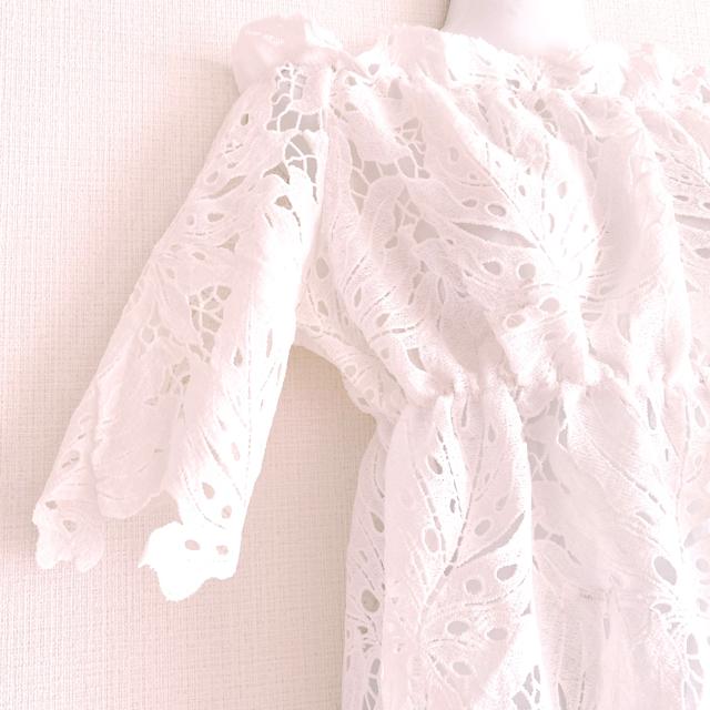 2wayWhiteオフショルダーリーフチュニックシースルーリゾート白 < ブランド 2wayWhiteオフショルダーリーフチュニックシースルーリゾート白 < ブランドの