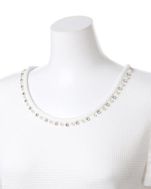 新品☆イング*モノトーン花柄スカートドッキングワンピ < ブランド  新品☆イング*モノトーン花柄スカートドッキングワンピ < ブランドの